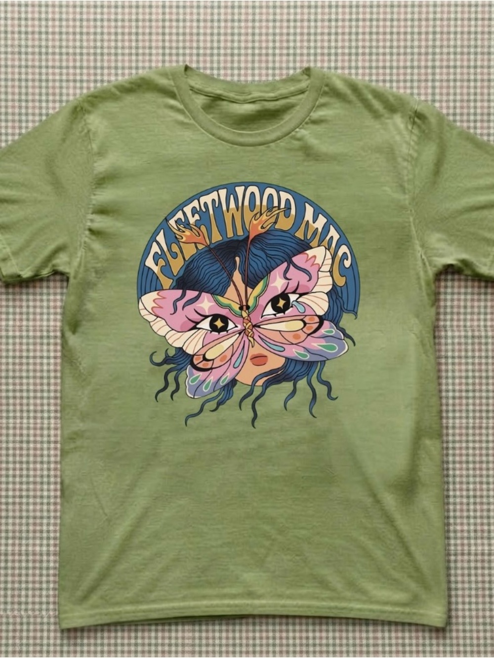 Fleetwood Mac Butterfly Wings Portrait Graphic Tee